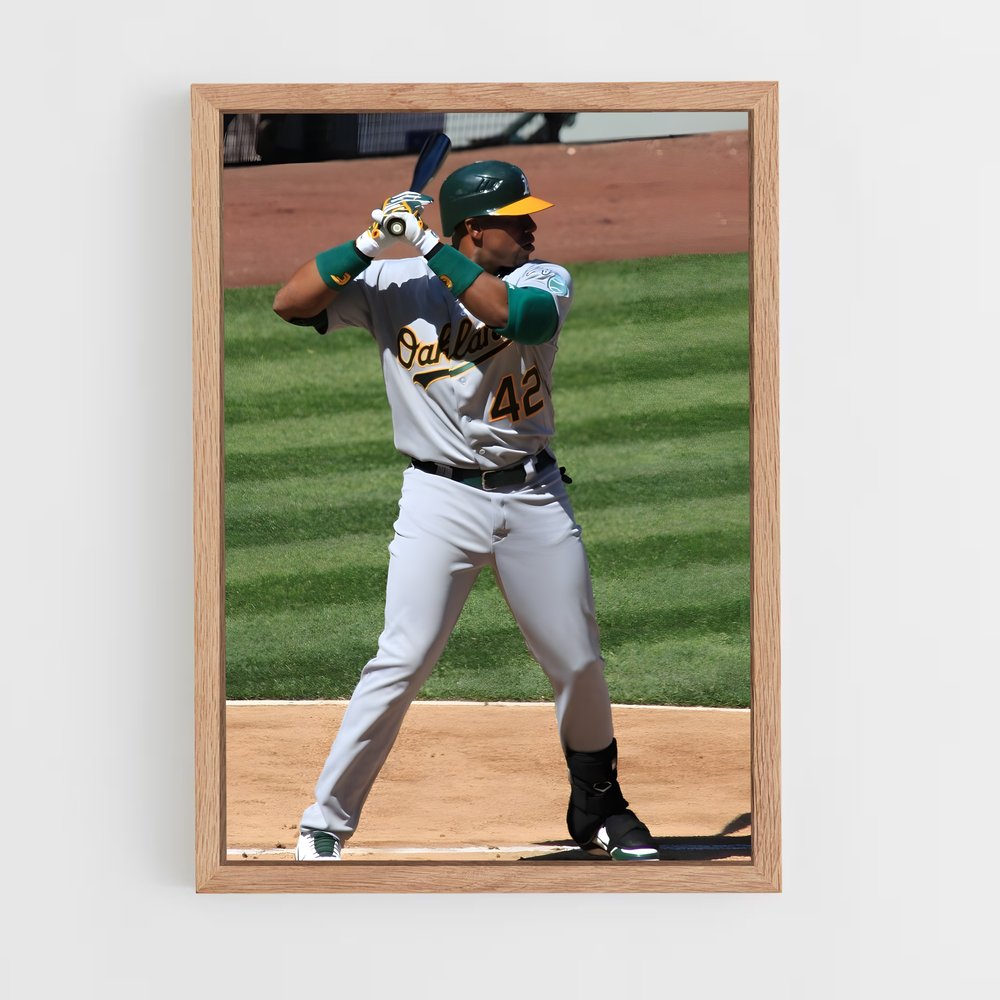 Poster Yoenis cespedes swing – affiche Baseball (vue 4)
